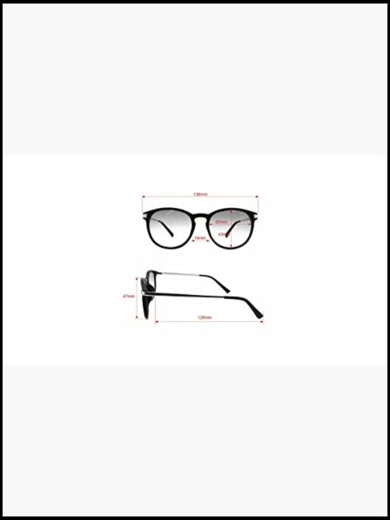 Metal Temple Round Sunglasses with UV Protection